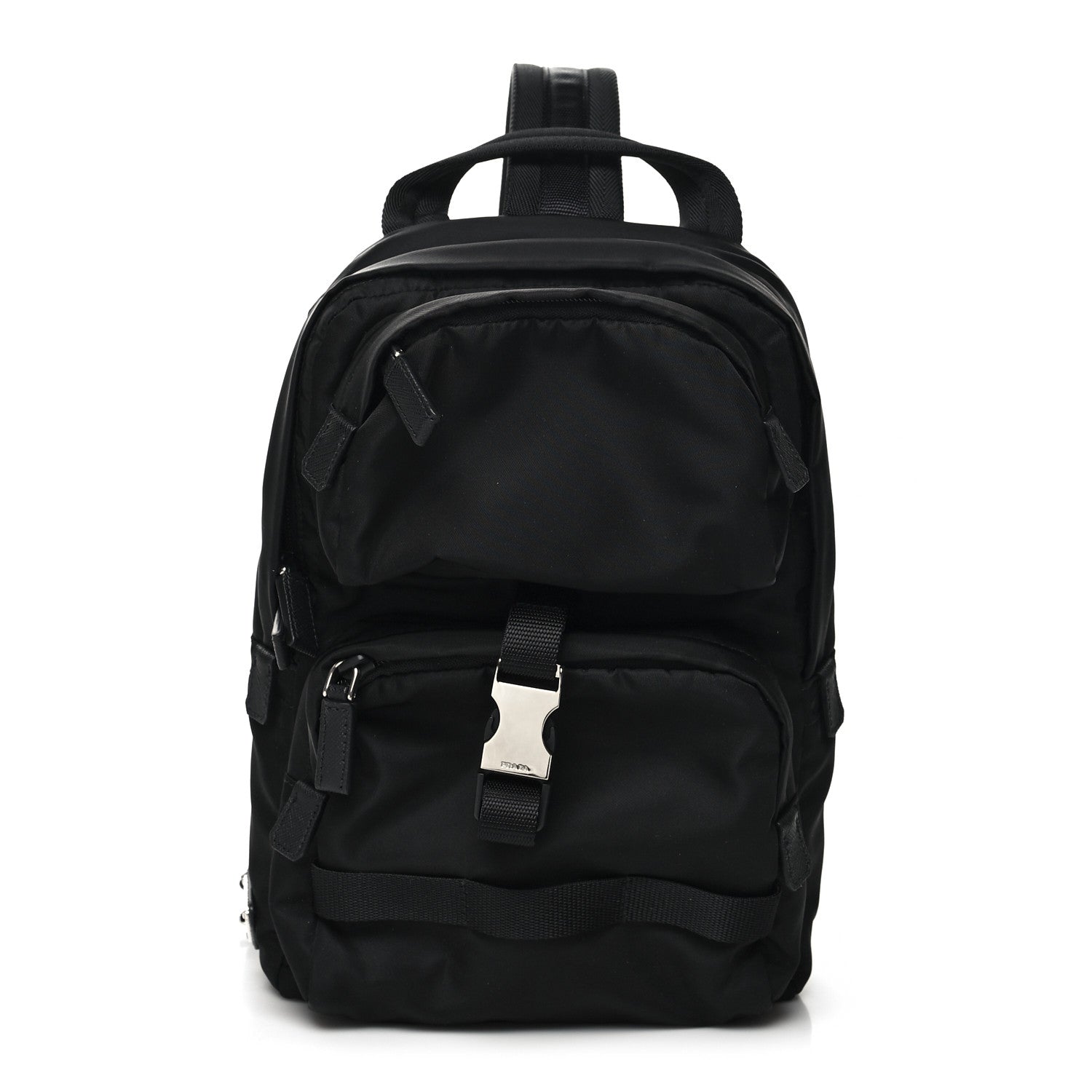 Prada Tessuto Nylon Montagna Sling Backpack Black 1 of 9