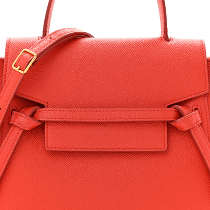 Celine Grained Calfskin Nano Belt Bag Coral 9 of 16