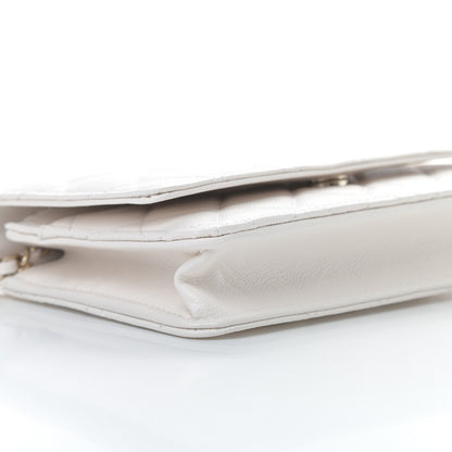 Chanel Caviar Quilted Wallet On Chain WOC White 10 of 12