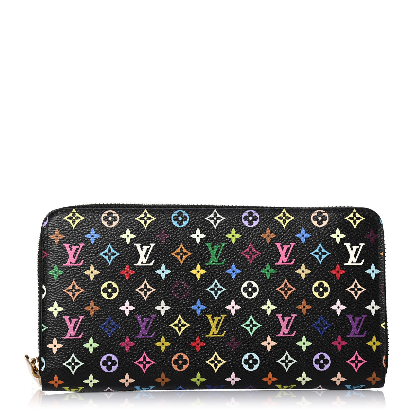 Monogram Multicolor Zippy Wallet Black Violet