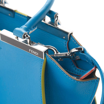 Fendi Vitello Dolce Mini 3jours Tote Blue Royal 11 of 15