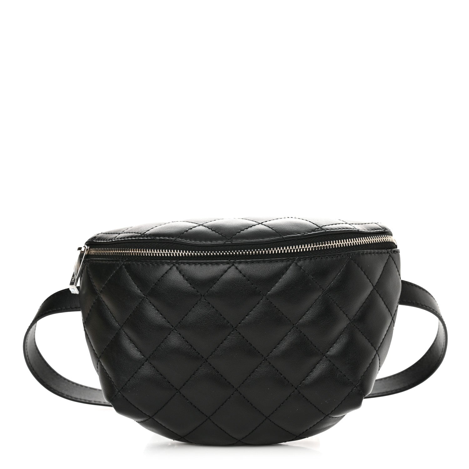 Chanel Calfskin Quilted Waist Belt Bag Black 1 of 10