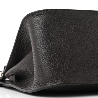 Hermes Taurillon Clemence Jypsiere 28 Chocolate 9 of 10