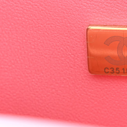 Chanel Caviar Quilted Mini Top Handle Rectangular Flap Pink 7 of 11