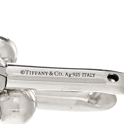 Tiffany Sterling Silver Large HardWear Link Earrings 4 of 5