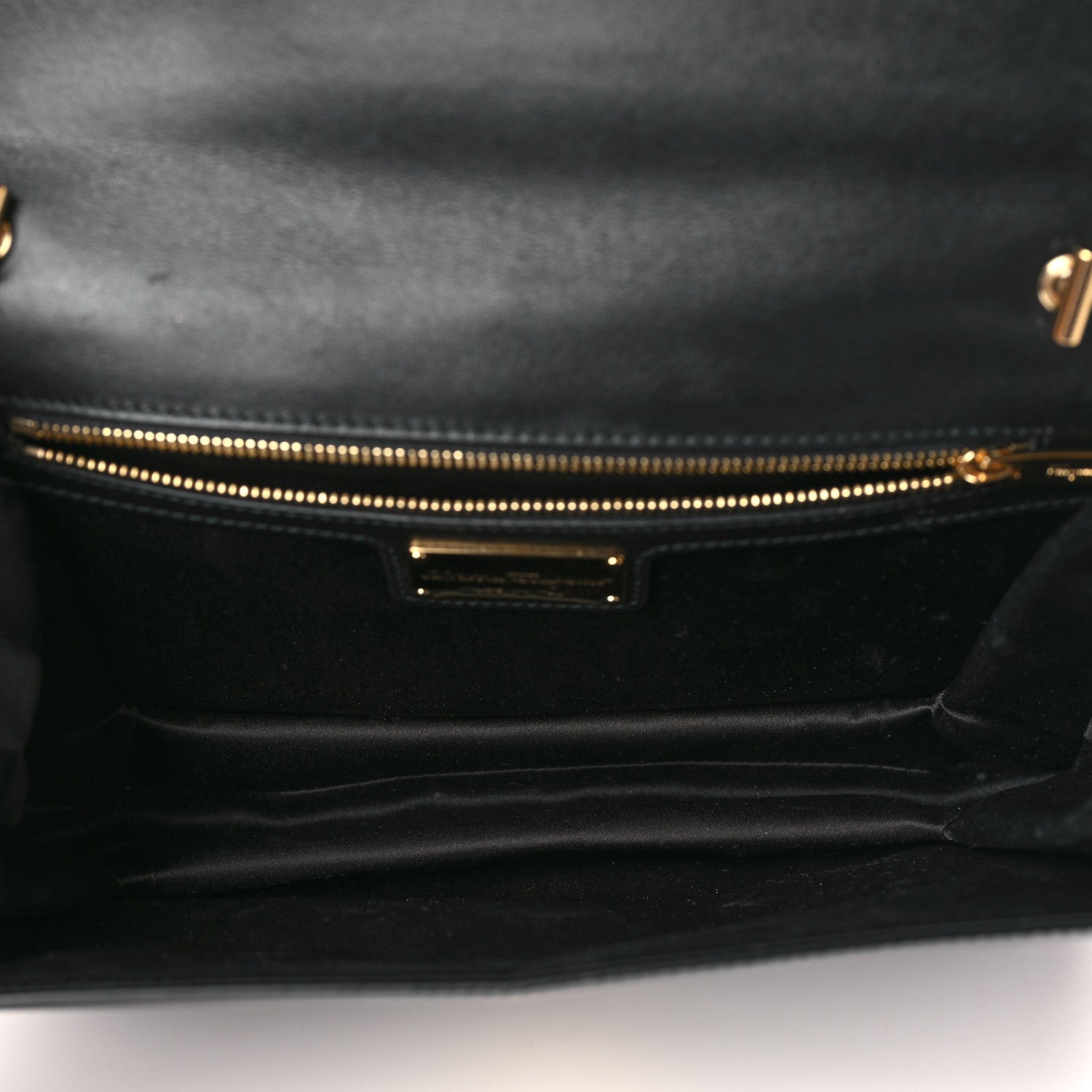 Salvatore Ferragamo Patent Ginny Vara Bow Shoulder Bag Black 5 of 9