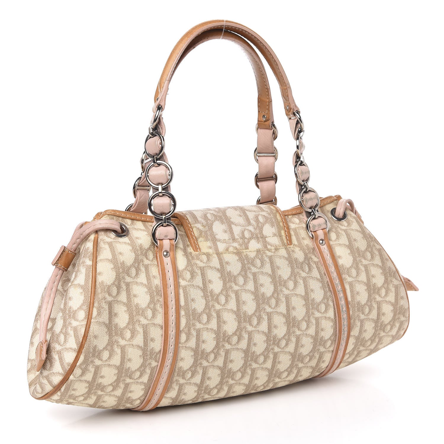 Christian Dior Monogram Romantique Trotter Bag Rose 636469