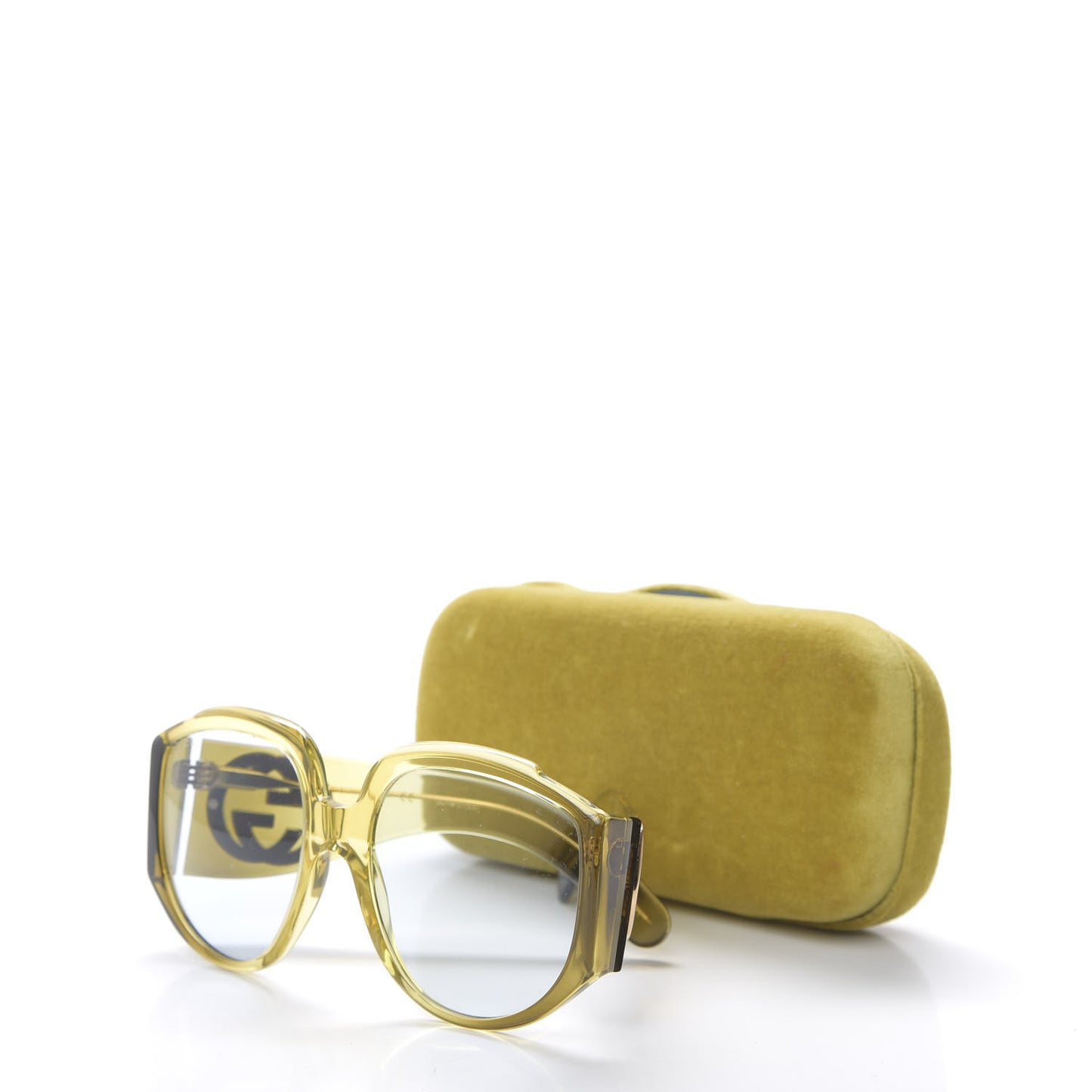 Acetate Oversized Interlocking G Sunglasses GG0151S Yellow