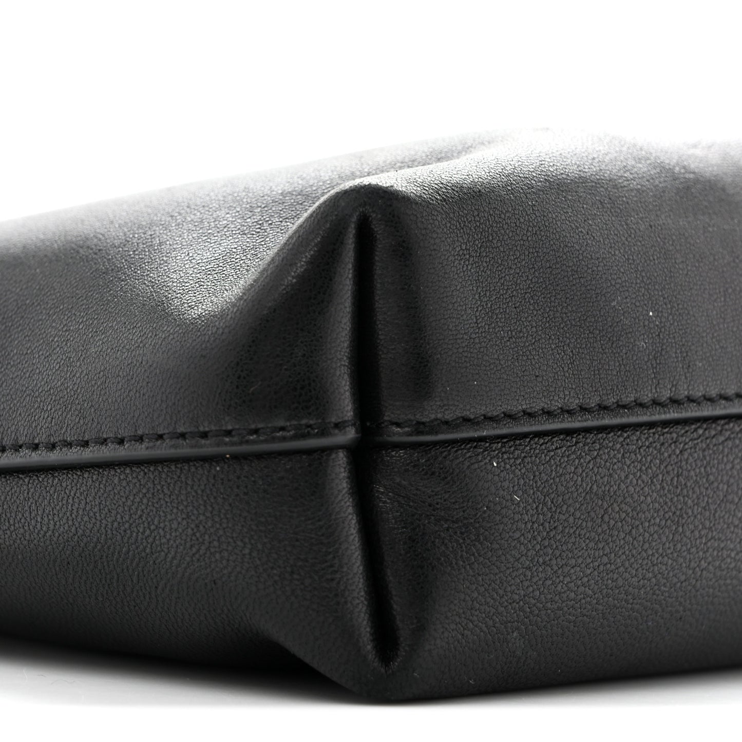 Lambskin Pochon Shoulder Bag Black