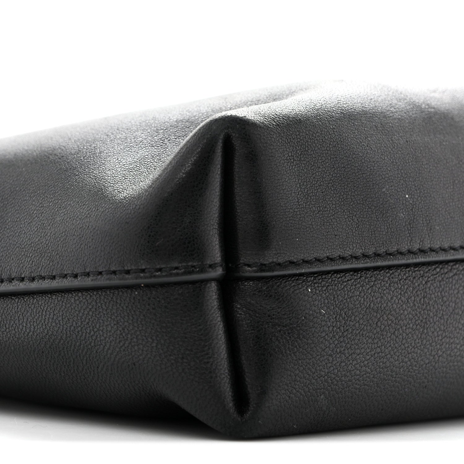 Saint Laurent Lambskin Pochon Shoulder Bag Black 9 of 11
