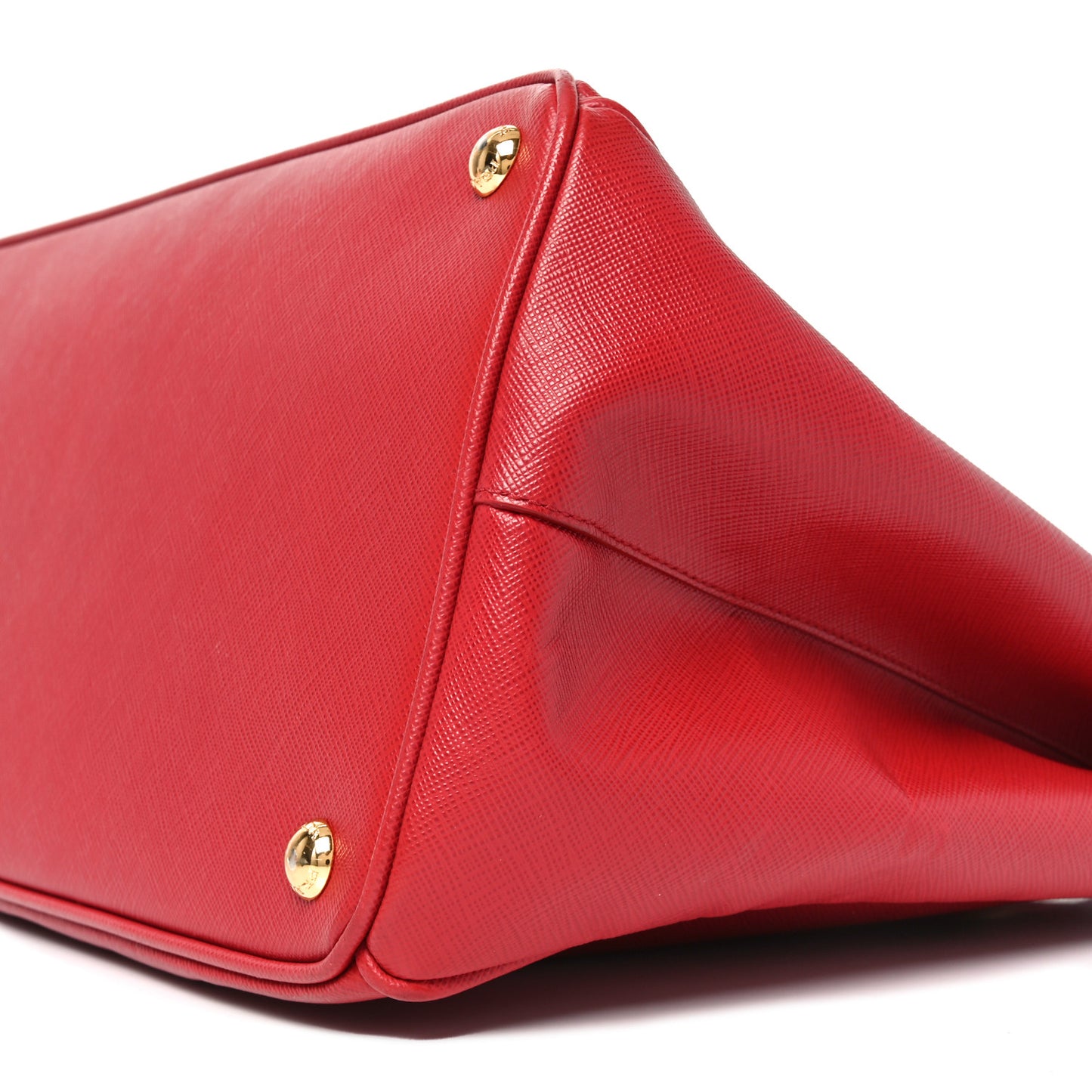 Saffiano Lux Large Galleria Double Zip Tote Fuoco