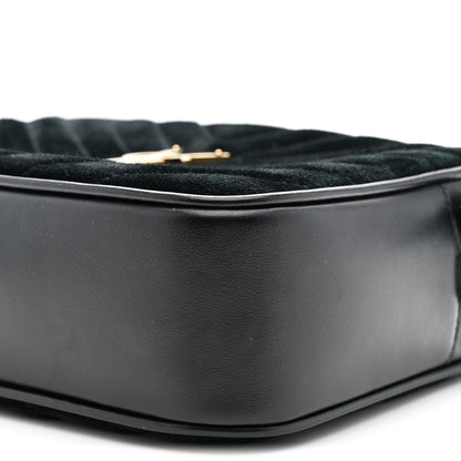 Saint Laurent Suede Calfskin Monogram Lou Camera Bag Black 10 of 14