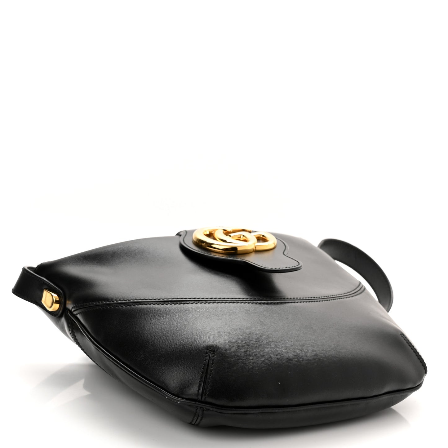 Calfskin Medium Arli Shoulder Bag Black