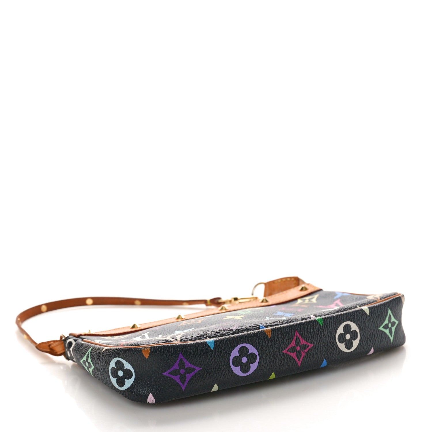 Louis Vuitton Monogram Multicolor Pochette Accessories Black 4 of 10
