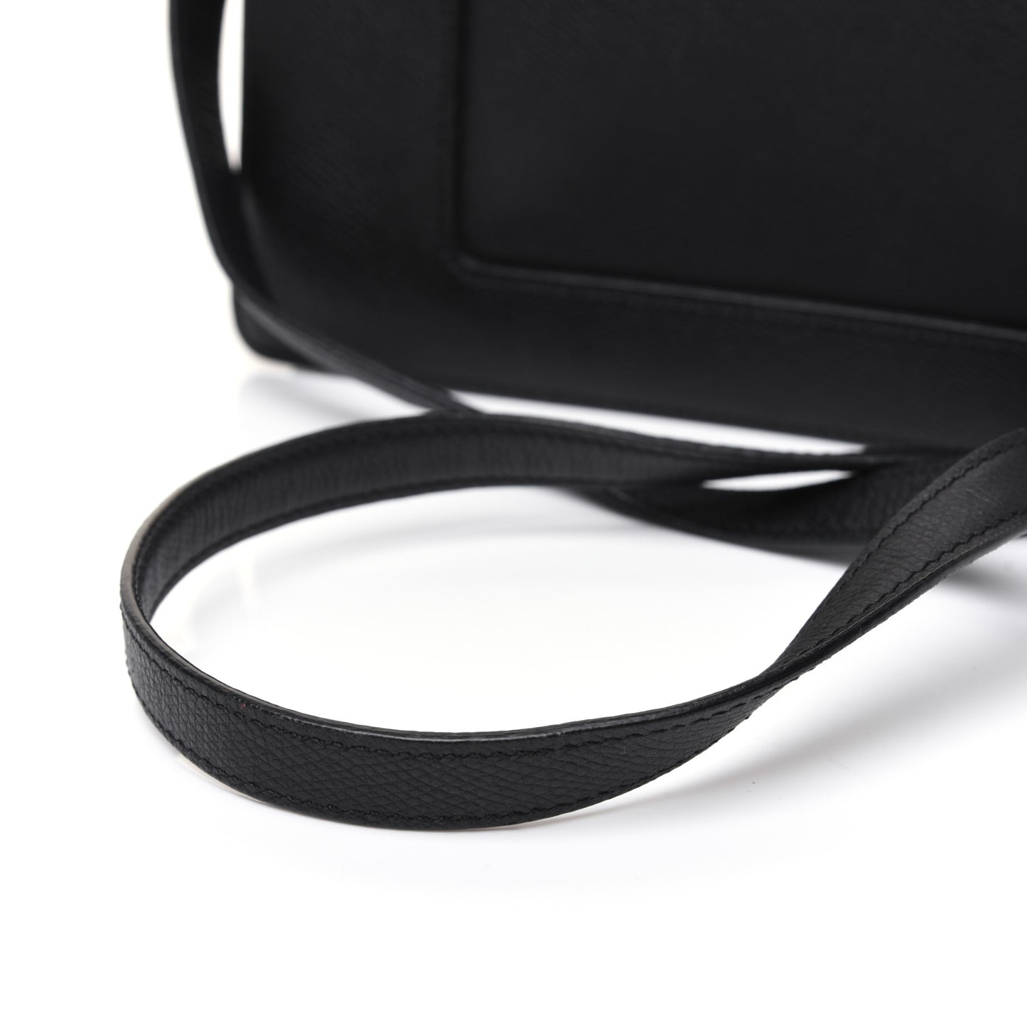 Baby Grained Calfskin Small Case Flap Black