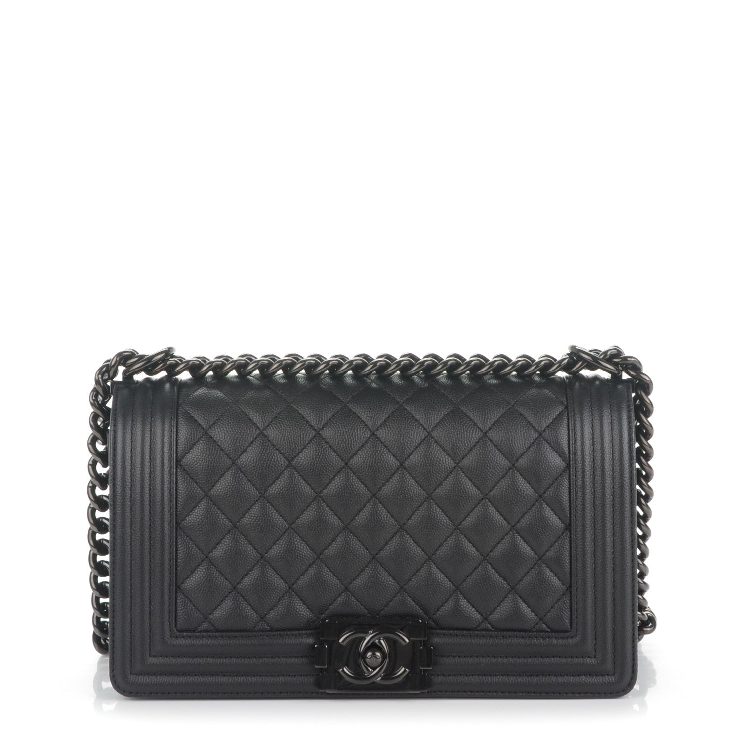 Chanel Caviar Quilted Medium Boy Flap So Black 1 of 7