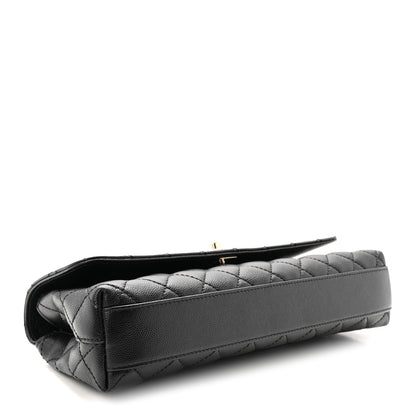 Chanel Caviar Quilted Maxi East West Coco Handle Flap Black 4 of 10