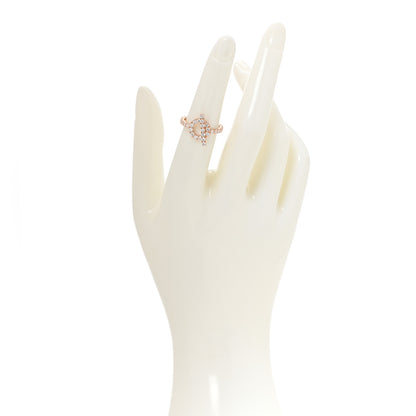 Hermes 18K Rose Gold Diamond Finesse Ring 52 6 2 of 6