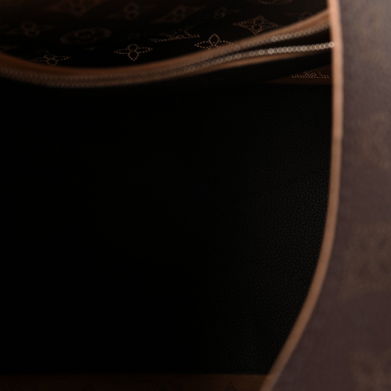 Louis Vuitton Mahina Carmel Hobo Chocolate 5 of 10