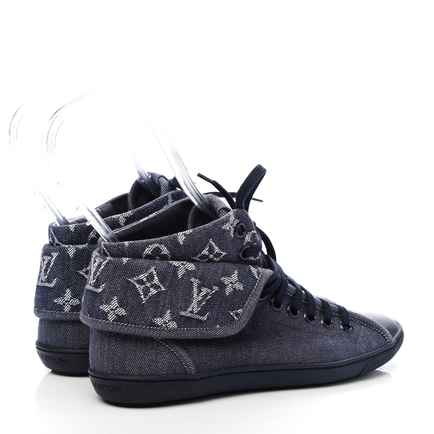Monogram Denim Brea Sneaker 37 Blue