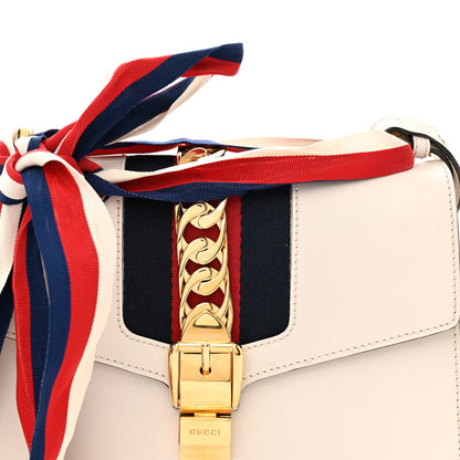 Gucci Calfskin Small Sylvie Shoulder Bag Off White 8 of 14