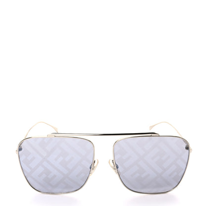 Fendi Metal Aviator FF Sunglasses FF0406/S Gold 2 of 7