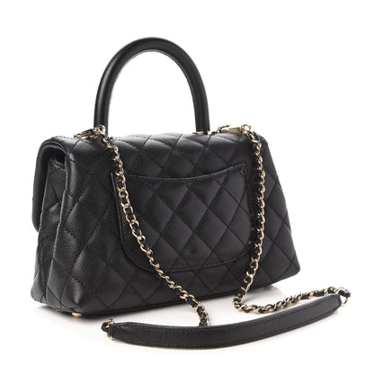 Chanel Caviar Quilted Mini Coco Handle Flap Black 3 of 10