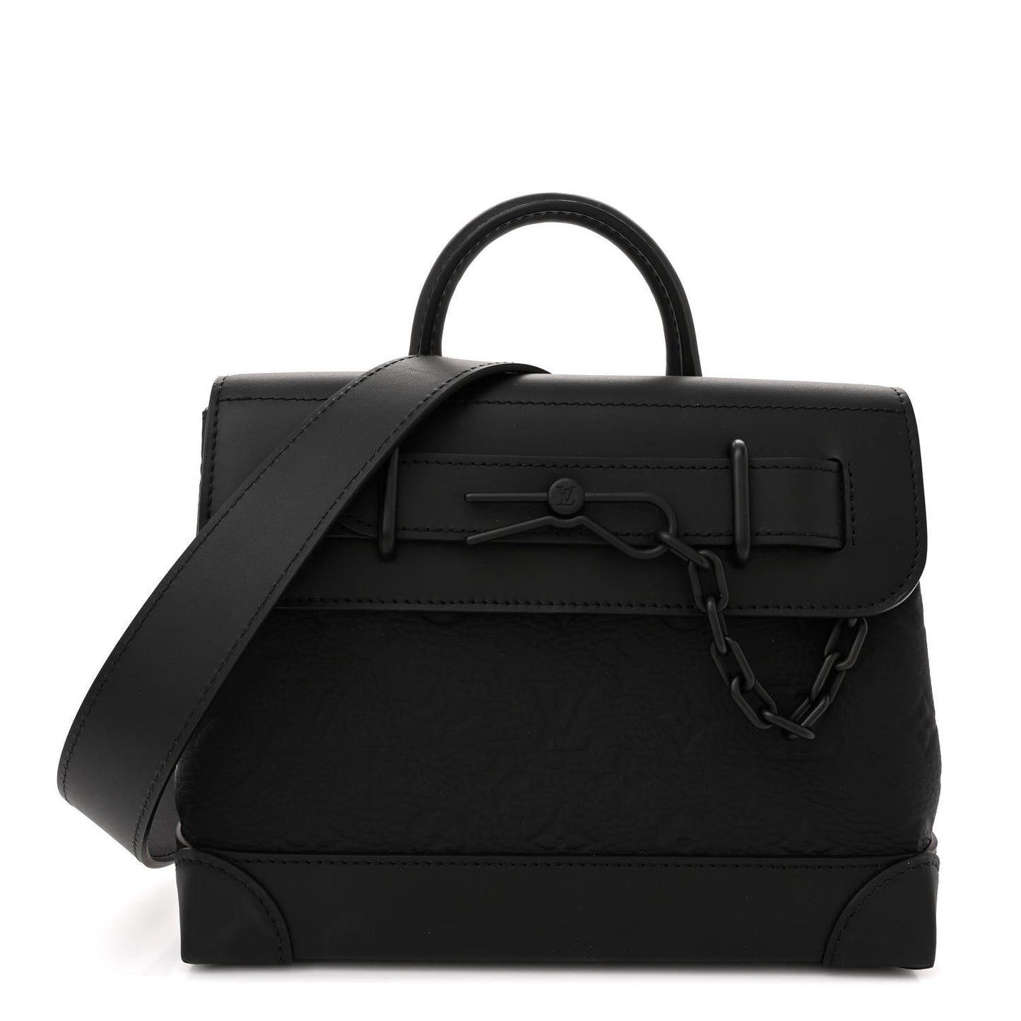 Taurillon Monogram Steamer PM NM Black