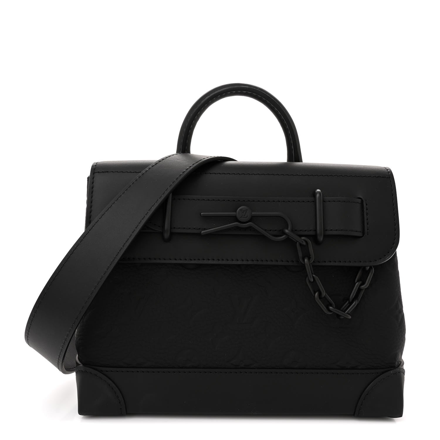 Louis Vuitton Taurillon Monogram Steamer PM NM Black 1 of 10