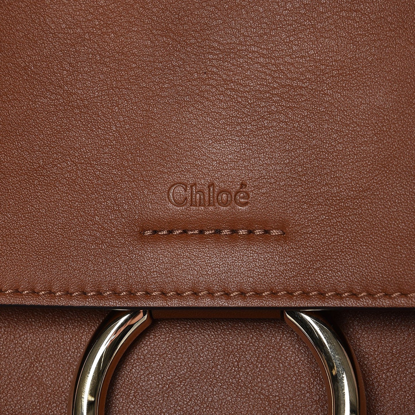 Calfskin Medium Faye Day Shoulder Bag Tan
