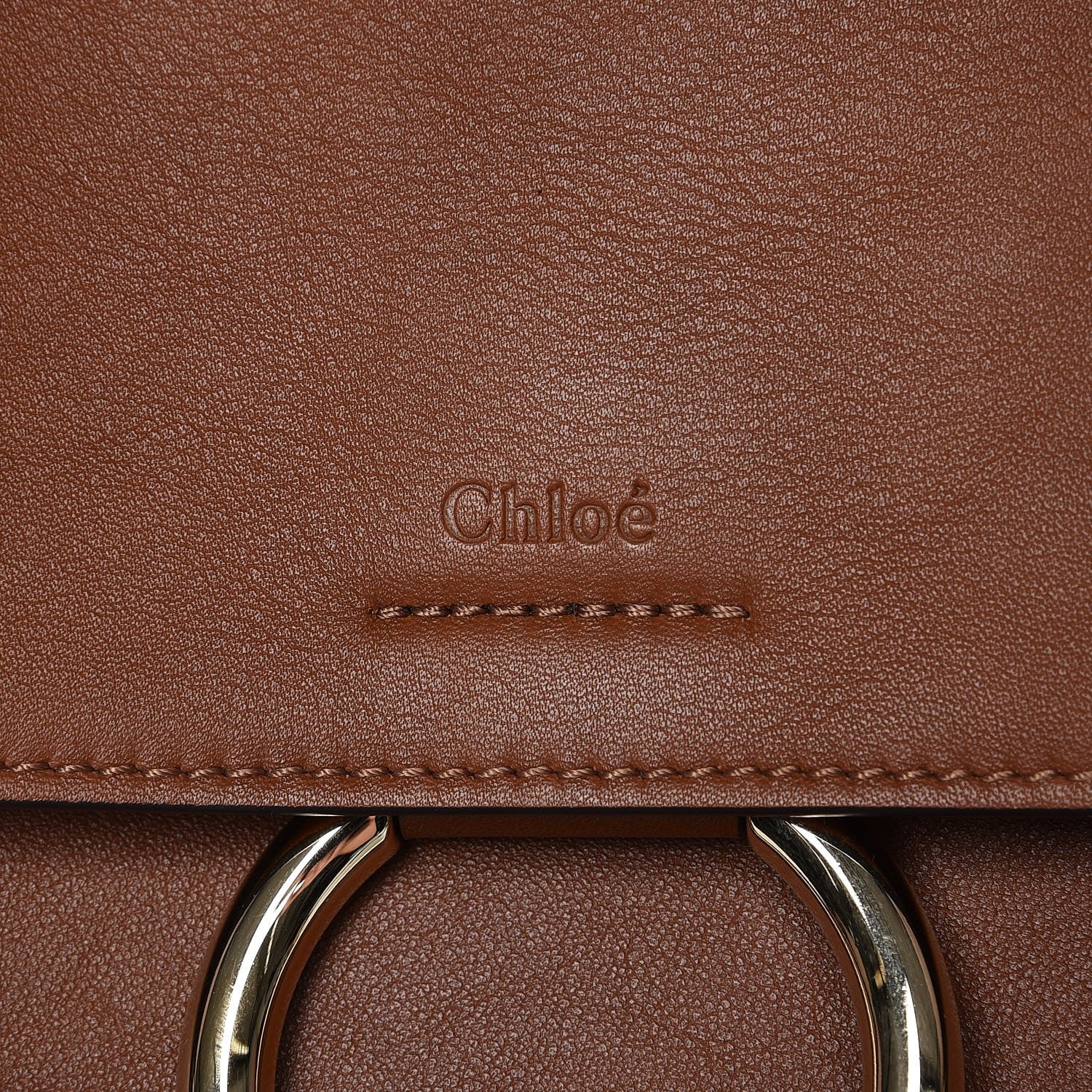 Chloe Calfskin Medium Faye Day Shoulder Bag Tan 7 of 8