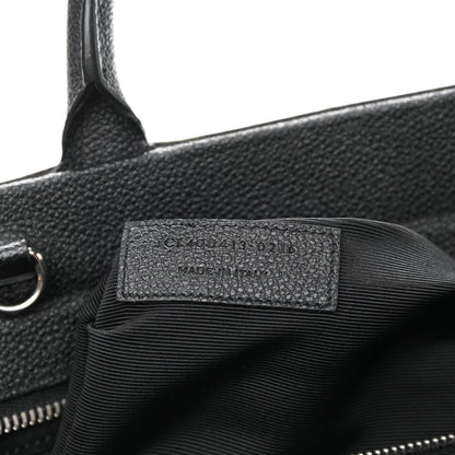 Saint Laurent Grained Calfskin Small Cabas Rive Gauche Black 7 of 17