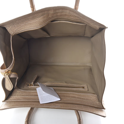 Celine Crocodile Mini Luggage Beige 5 of 9