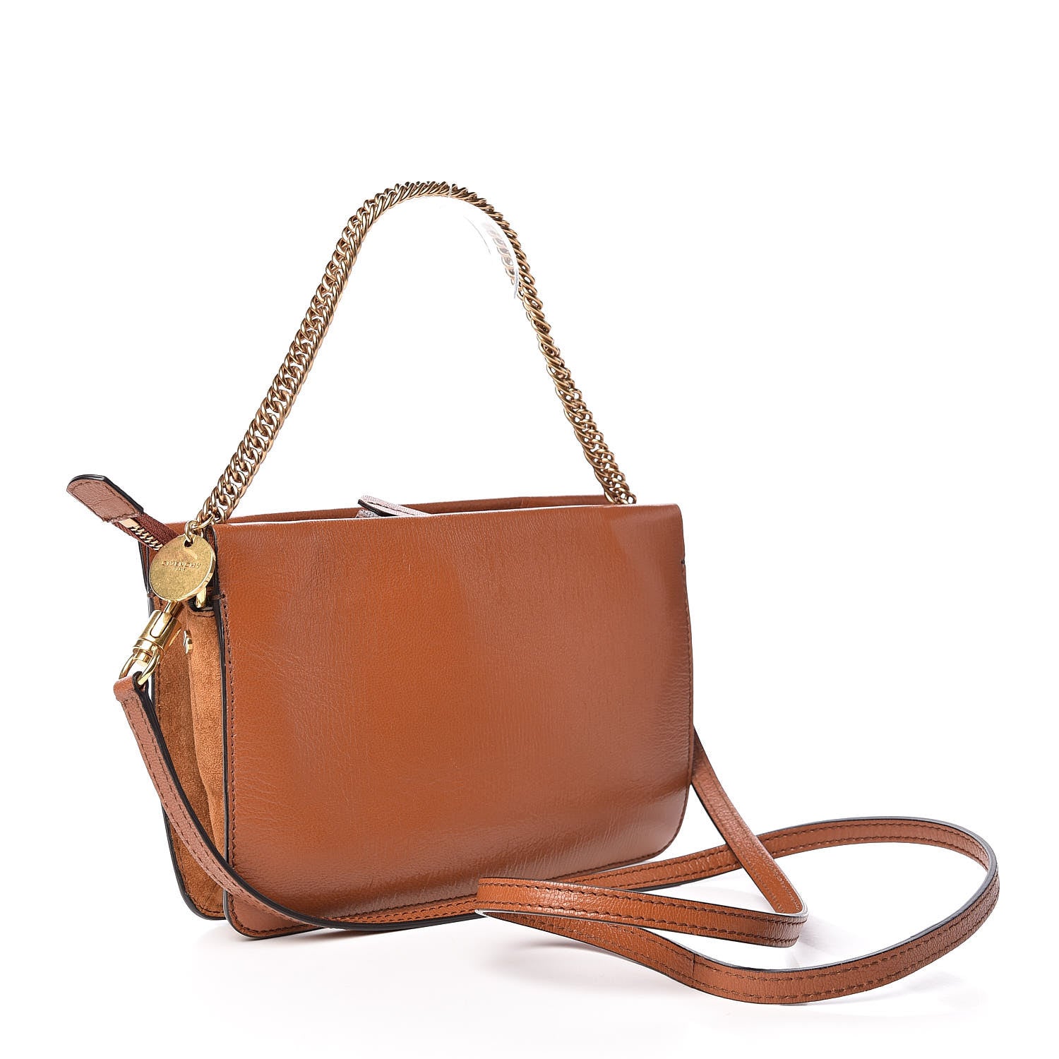 Givenchy Goatskin Suede Cross 3 Crossbody Bag Chestnut 3 of 10
