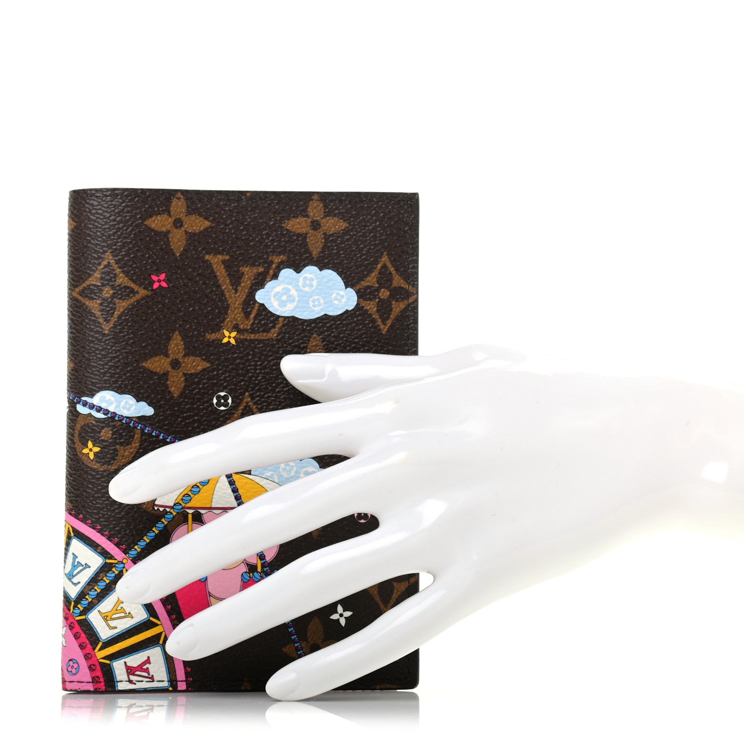 Louis Vuitton Monogram 2020 Christmas Animation Big Wheel Passport Cover Rose Ballerine 2 of 7