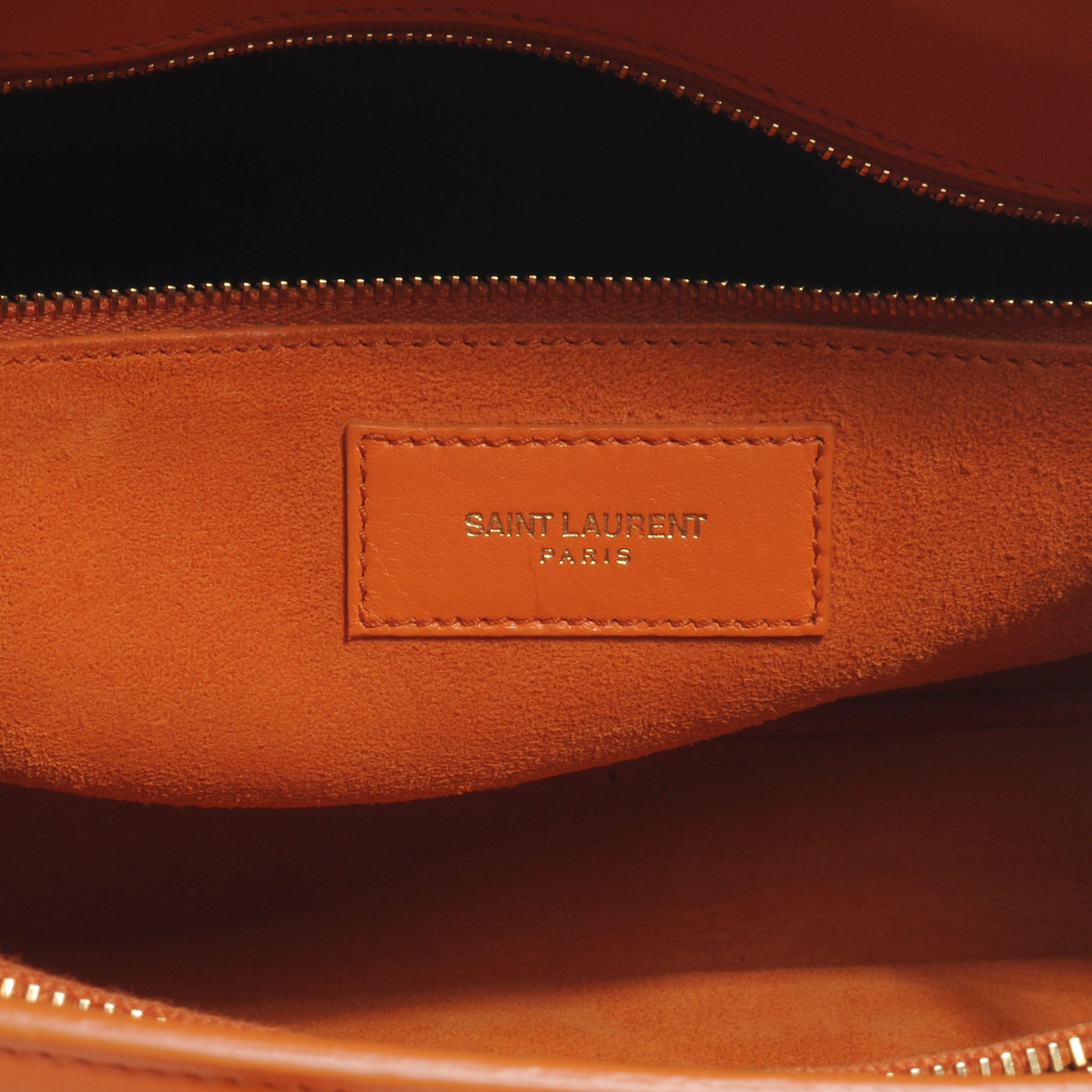 Saint Laurent Leather Small Sac de Jour Orange 6 of 7