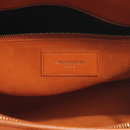 Saint Laurent Leather Small Sac de Jour Orange 6 of 7