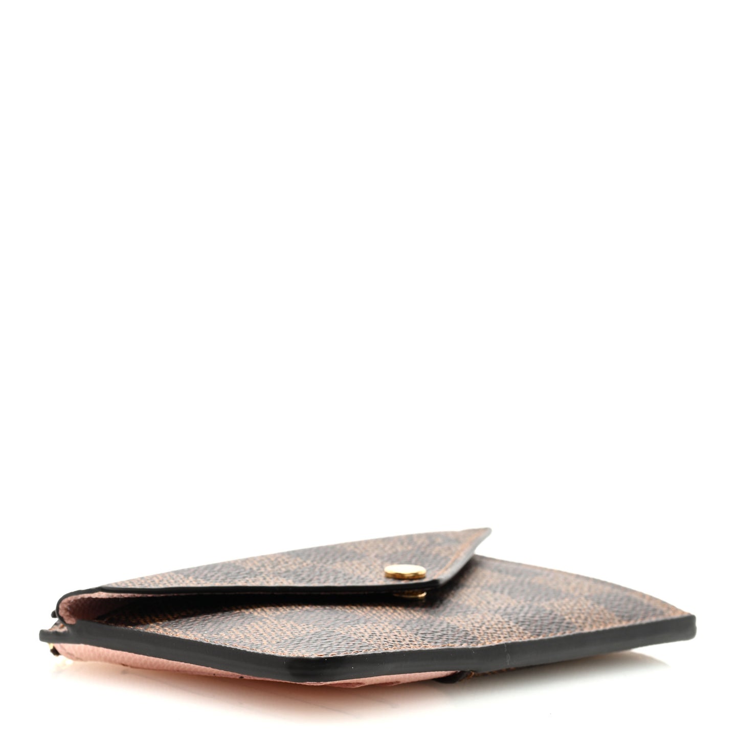 Damier Ebene Recto Verso Card Holder Rose Ballerine
