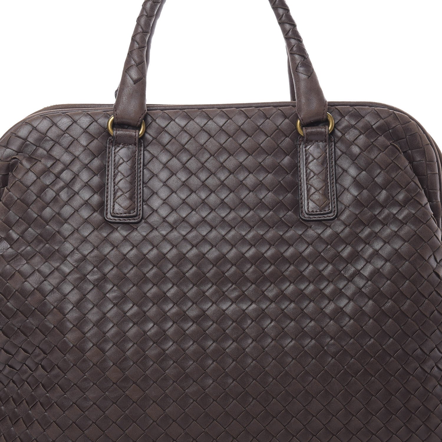 Bottega Veneta Nappa Intrecciato Frame Tote Ebano 7 of 19