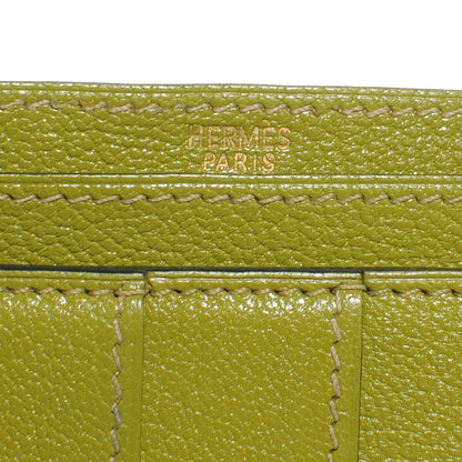 Hermes Chevre Mysore Bearn Wallet Vert Anis 5 of 7