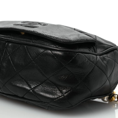 Chanel Lambskin Quilted Tassel Camera Case Black 10 of 14