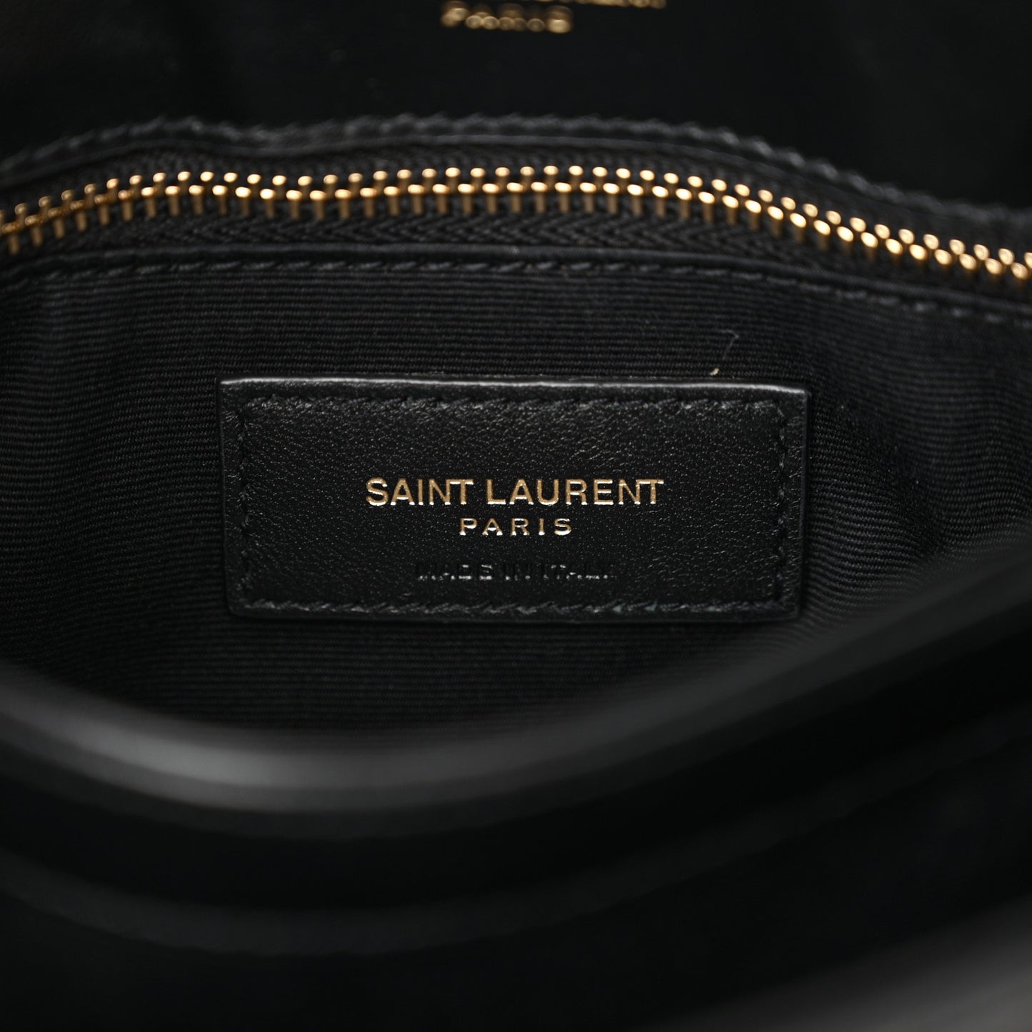Calfskin Y Quilted Monogram Toy Loulou Crossbody Bag Black