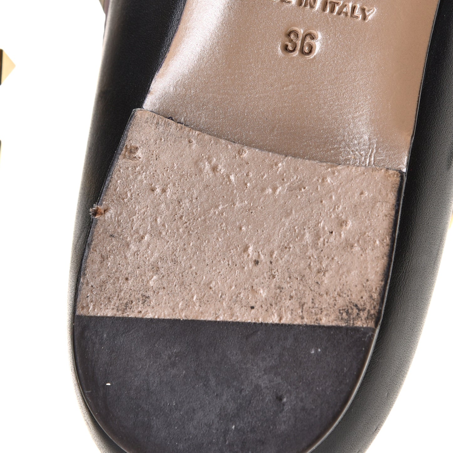 Vitello Rockstud Ballerina Flats 36 Black Poudre