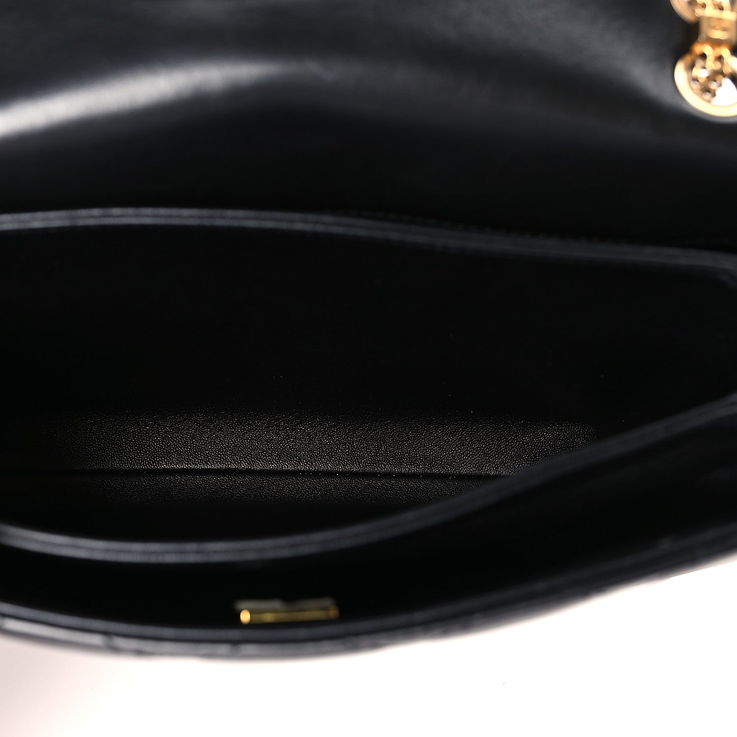 Chanel Lambskin Quilted On And On Medium Chain Flap Black 5 of 10