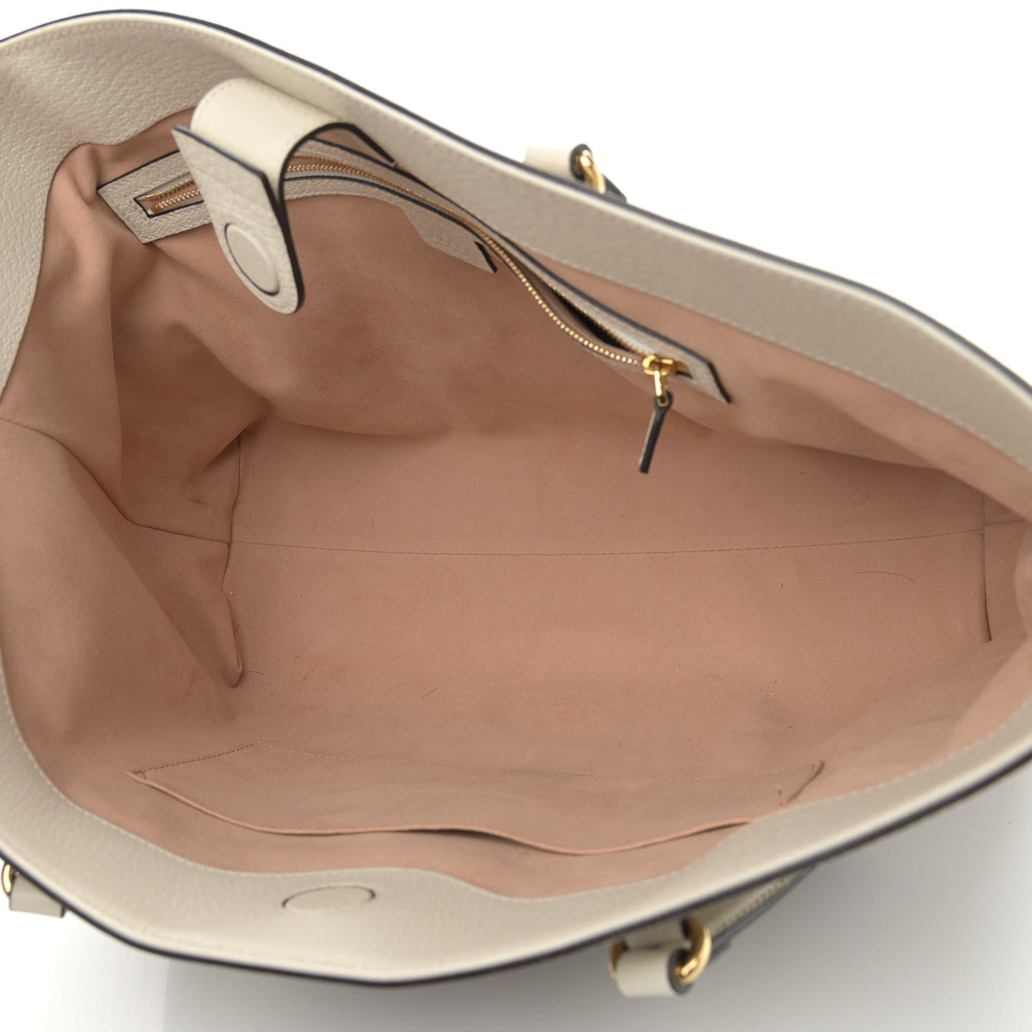 GG Supreme Monogram Textured Dollar Calfskin Web Medium Ophidia Shopping Tote Beige Ebony Mystic White