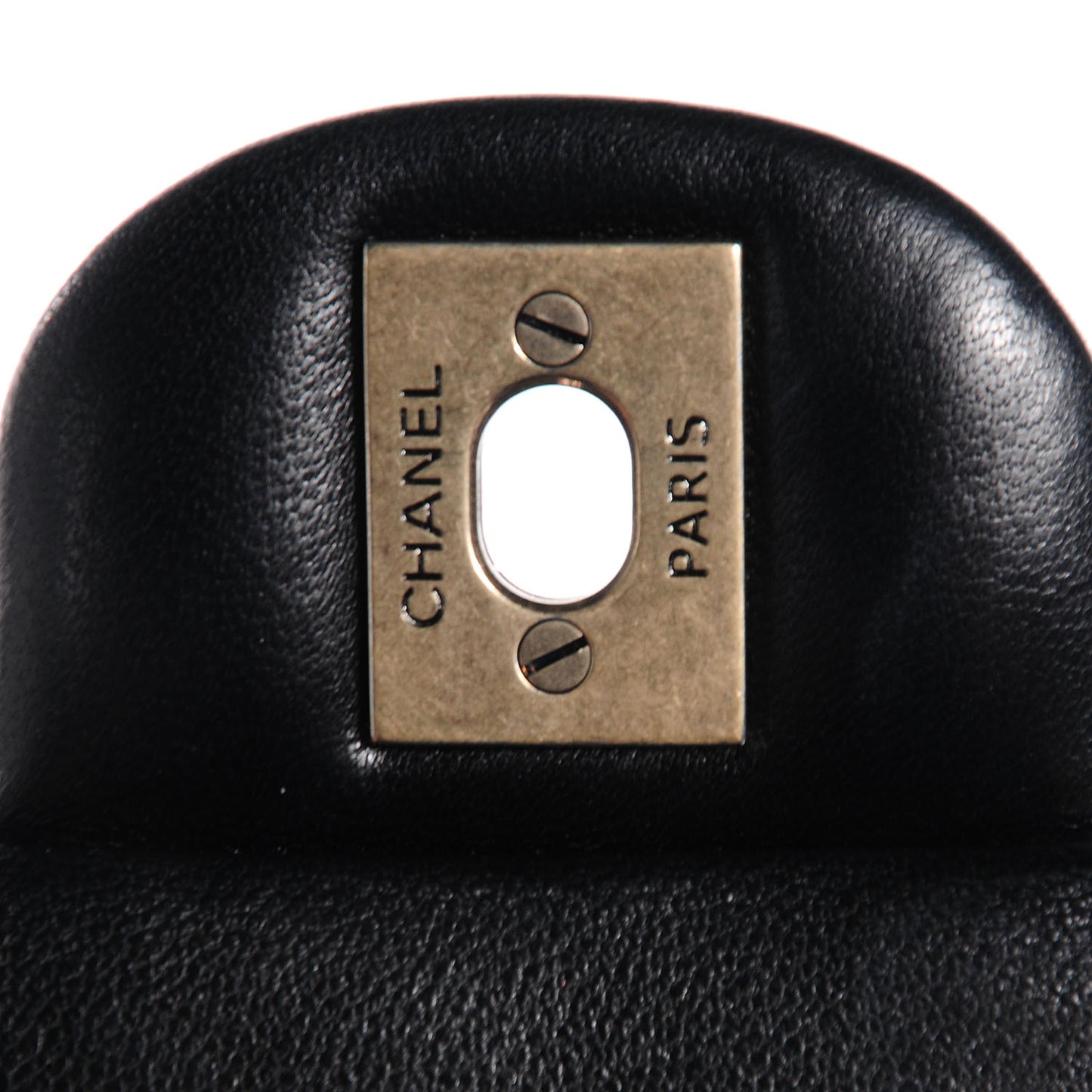 Lambskin Quilted Mini Rectangular Flap Black