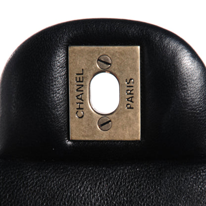 Chanel Lambskin Quilted Mini Rectangular Flap Black 6 of 8