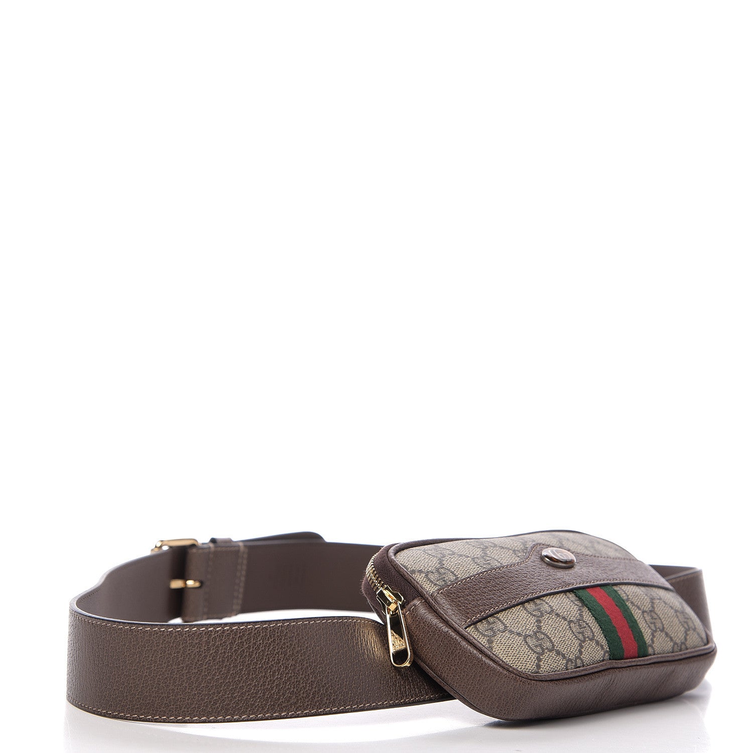 Gucci GG Supreme Monogram Ophidia Belted iPhone Case 85 34 Dark Brown 3 of 10