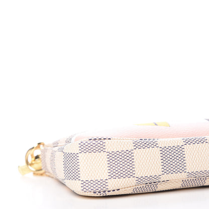 Louis Vuitton Damier Azur 2018 Christmas Animation Mini Pochette Accessories 8 of 10