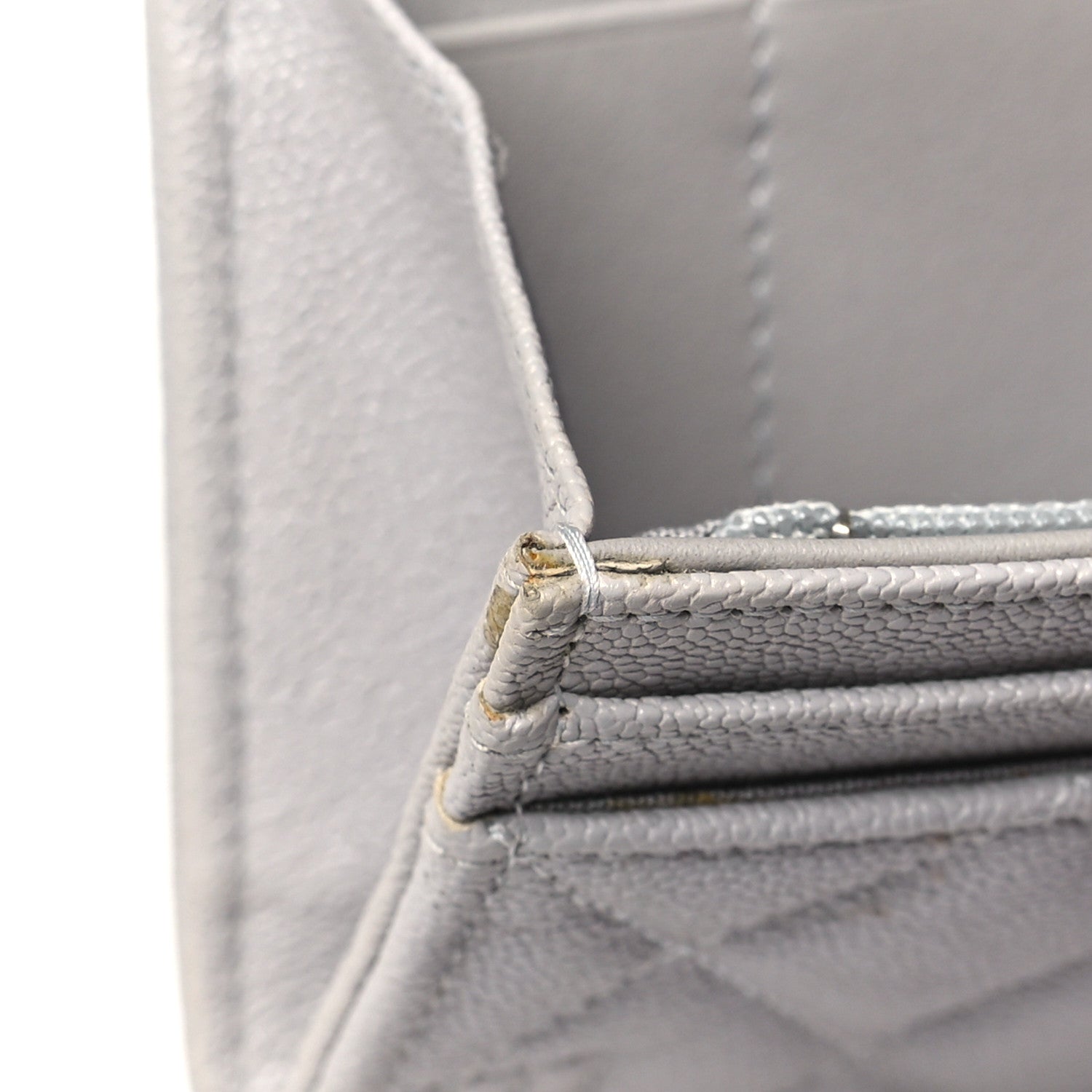 Chanel Caviar Quilted Medium Boy Flap Walle Light Grey 12 of 14